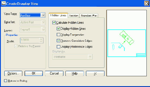 Select first point for projection 