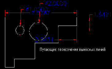 Select dimension or extension line 